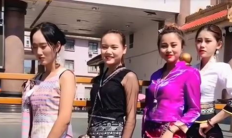 缅甸小姐姐走秀,传统与现代交融演绎